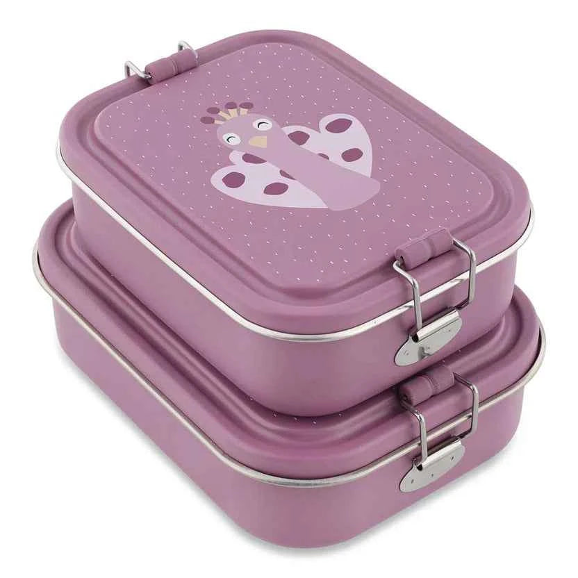 Trixie | Brooddoos Groot Mrs. Peacock Paars 20x15x6cm