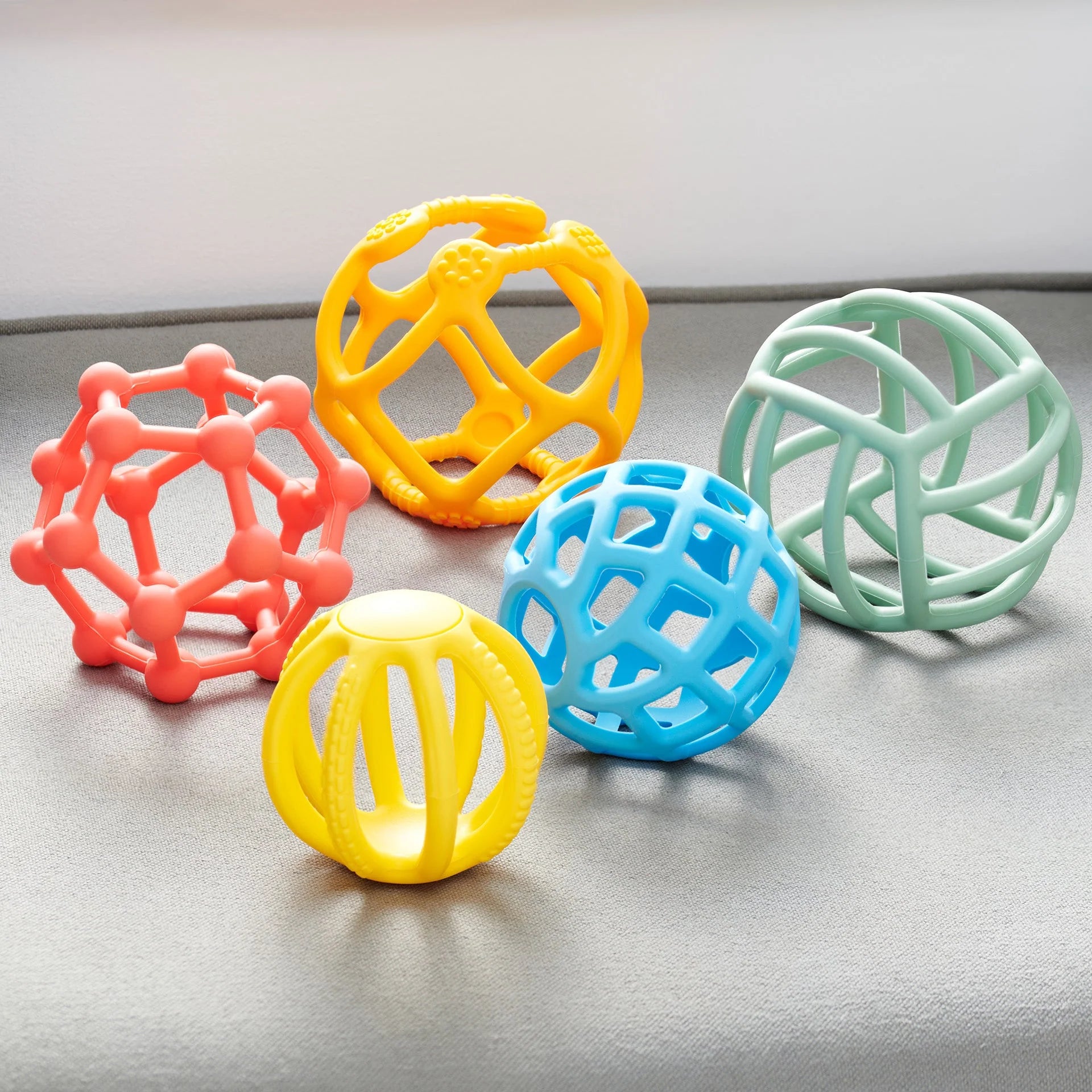 Tickit | Silisoft Flexibele Ballen Regenboog Kleuren
