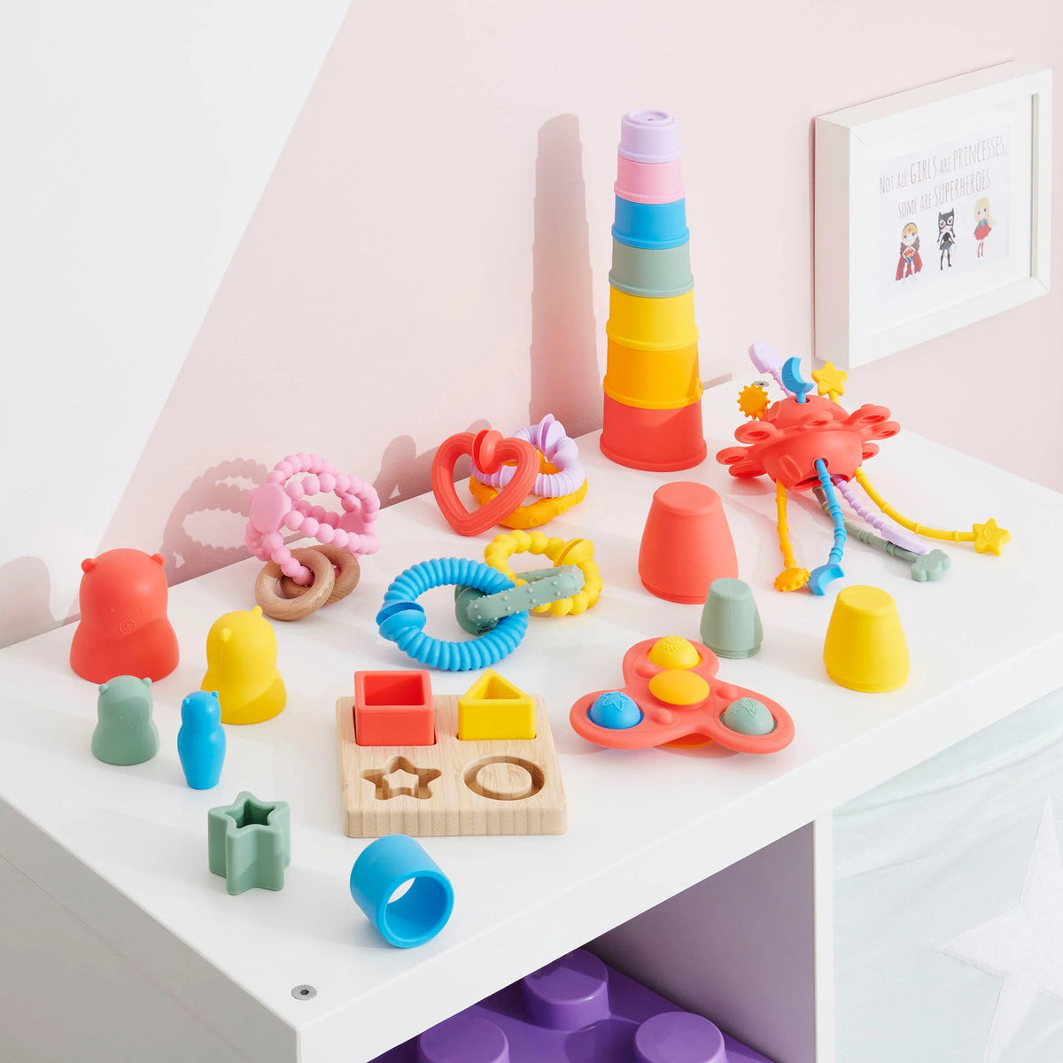 Tickit | silisoft activiteitenset regenboog