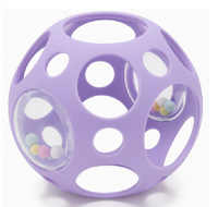 Little L | Sensorische bal Rammelaar – Paars