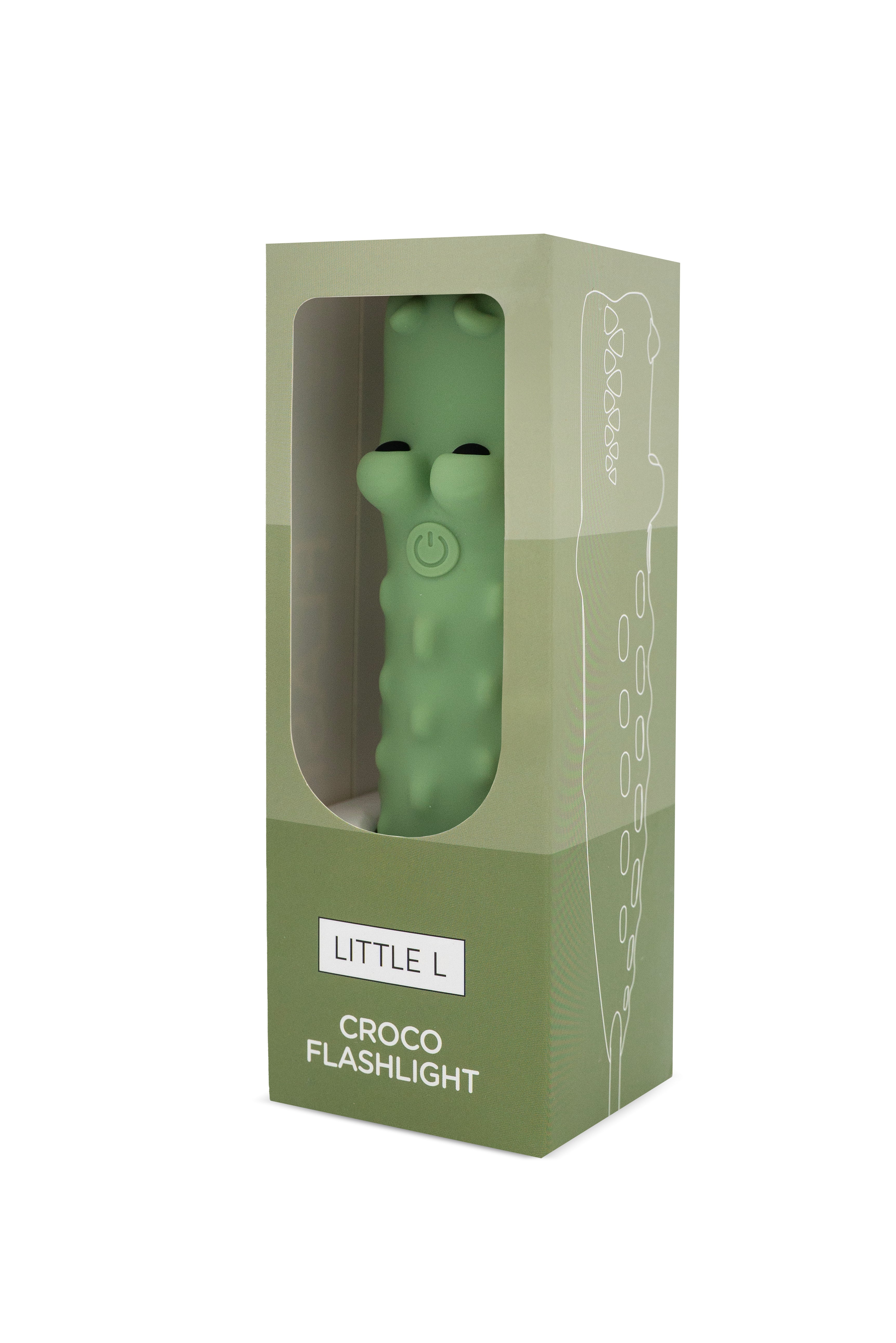 Little L | Siliconen zaklamp Krokodil
