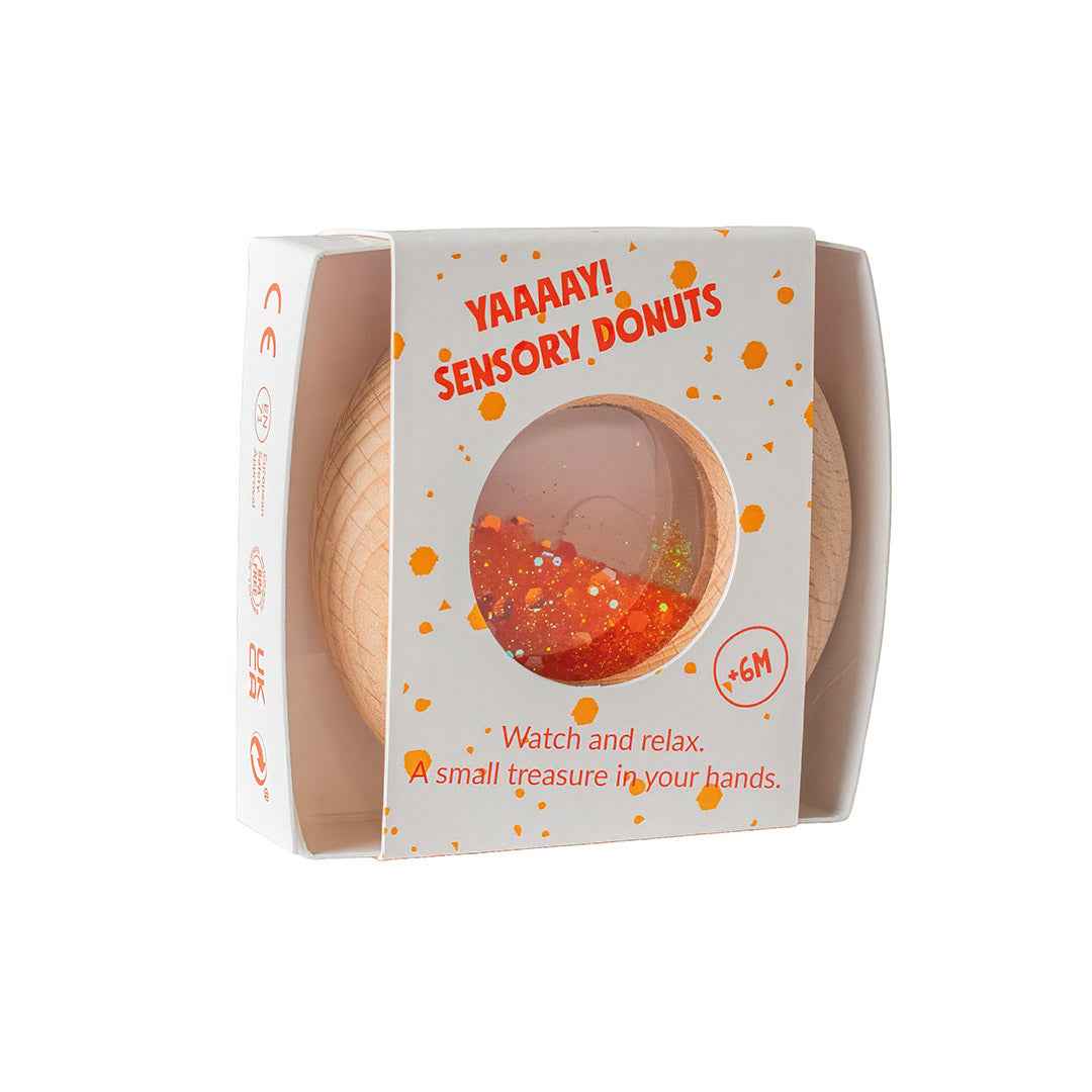 Petit Boum | Sensorische Donut – Oranje