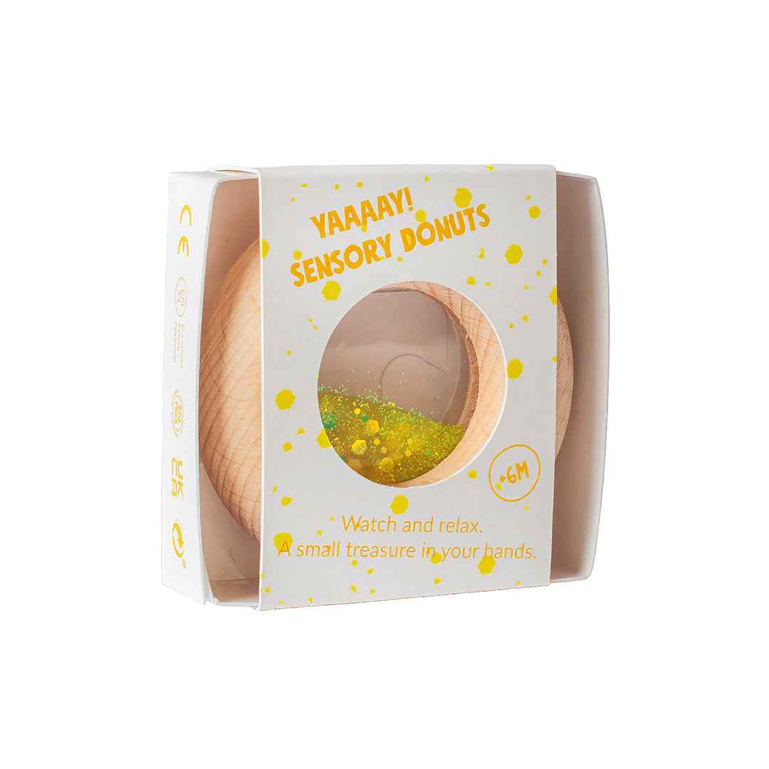 Petit Boum | Sensorische Donut – Geel
