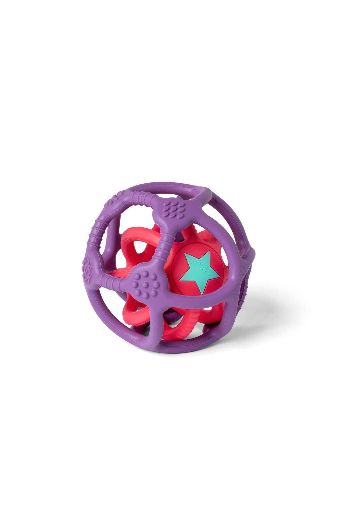 Little L | Set of 2 Sensory Balls, Purple and Green