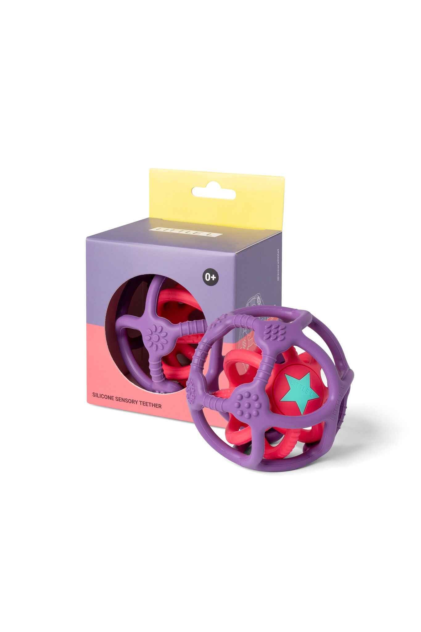 Little L | Set of 2 Sensory Balls, Purple and Green