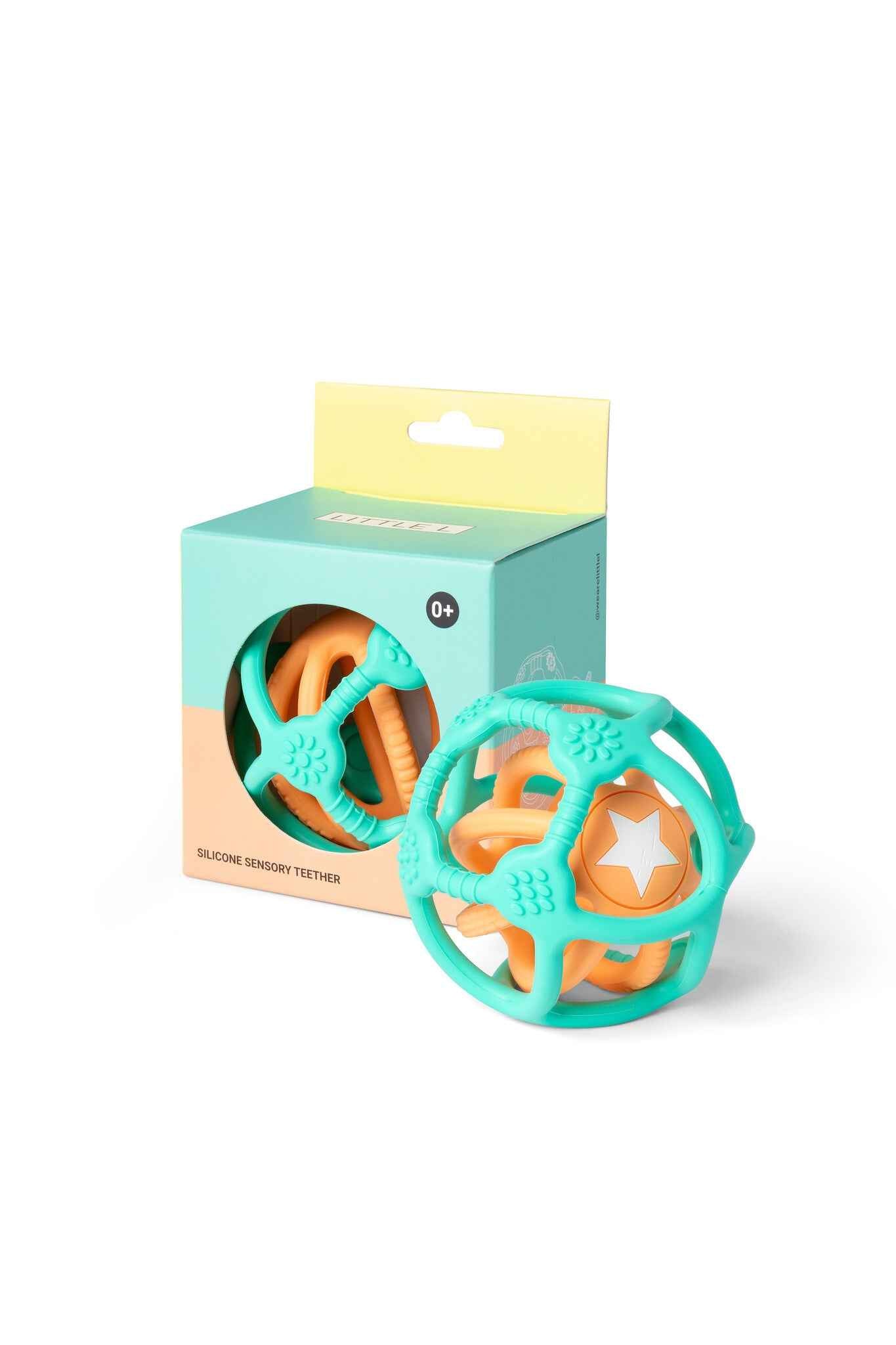 Little L | Set of 2 Sensory Balls Green and Orange