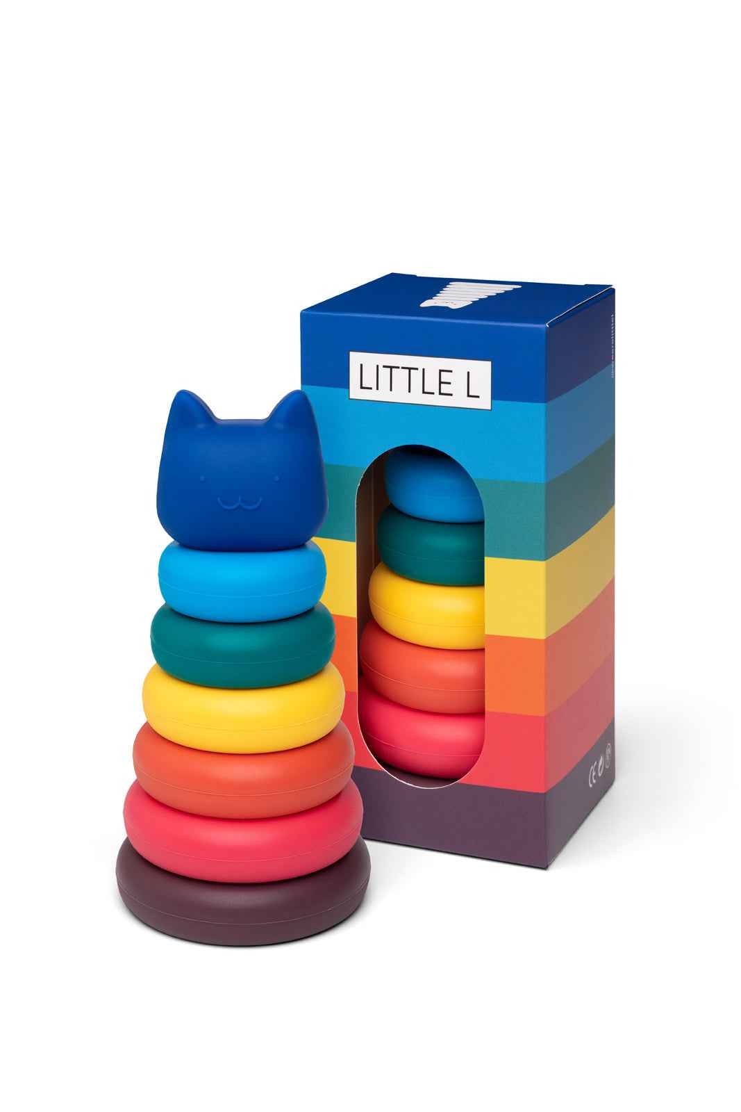 Little L | Cat Stacking Tower with Vibrant Colors