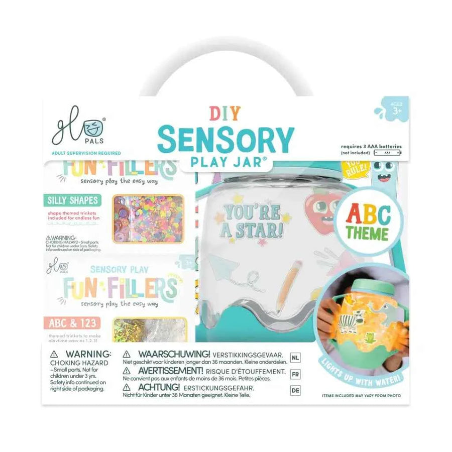 Glo Pals | DIY Activity Toys Jarset Blue ABC Theme