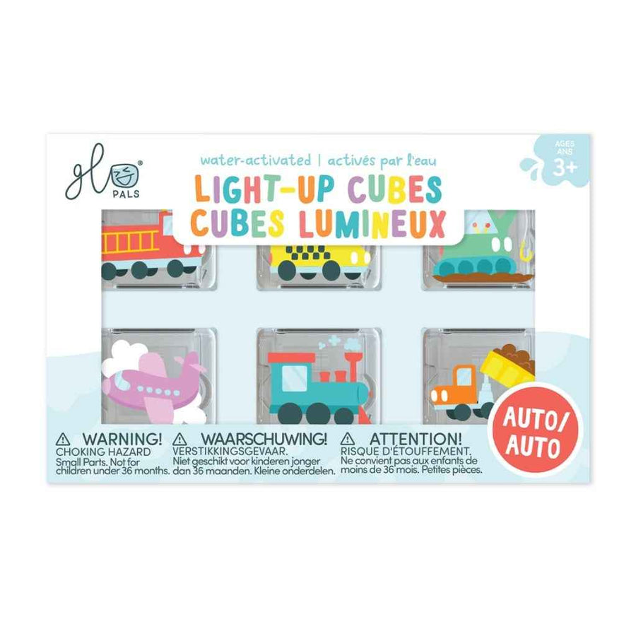 Glo Pals | Badspeelgoed Light Up Cubes Auto 6-pack