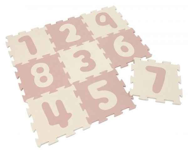 Nido Nido | Puzzelmat Number Dusty Pink 10-pack