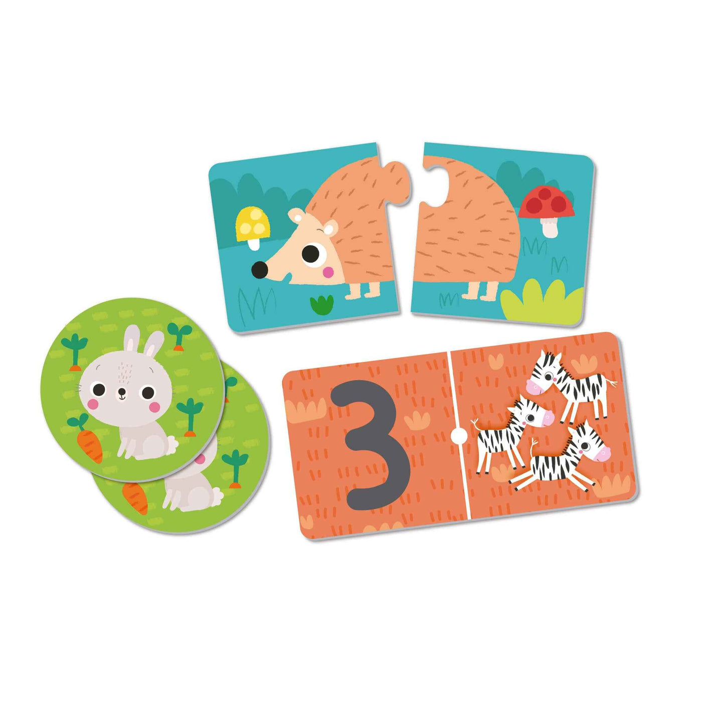 APLI |  3 Dierenspellen (Puzzel, Memory, Domino)