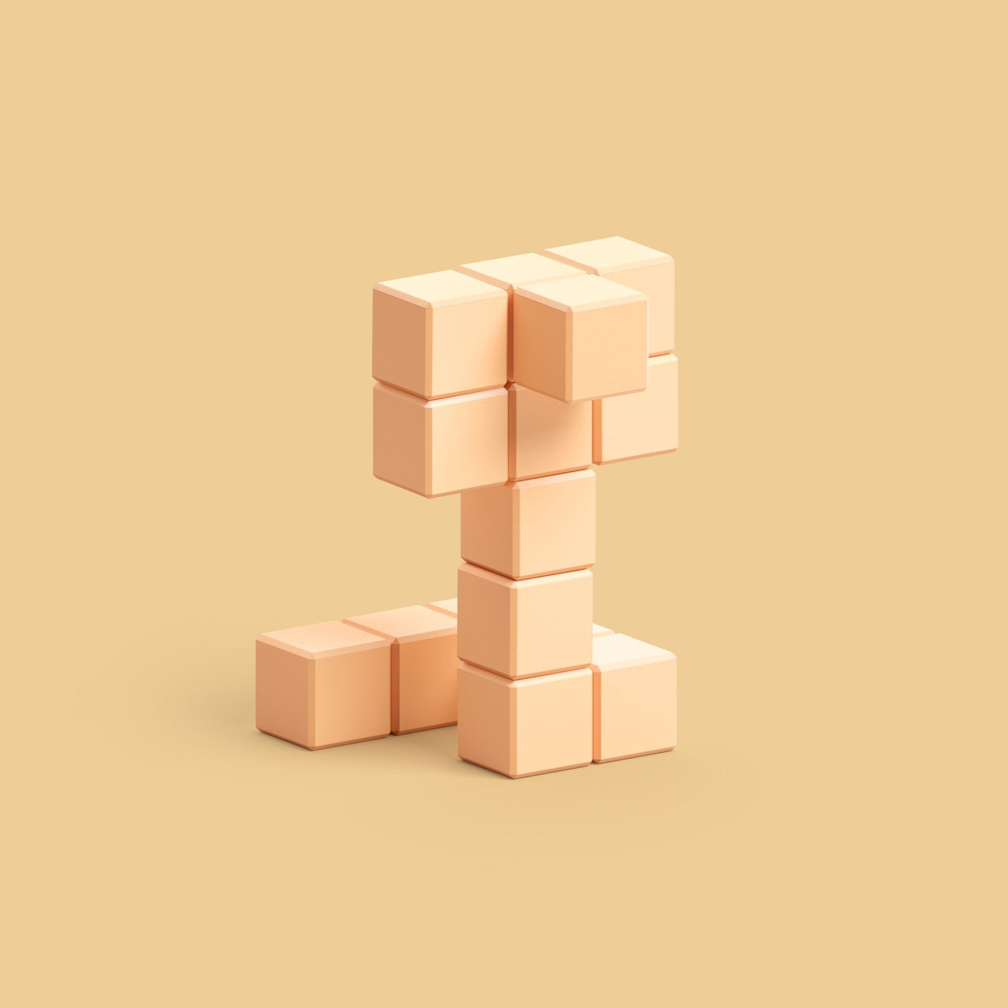 Pixio | Magnetische Blokken Color Series Tan Cobra 15 Stuks
