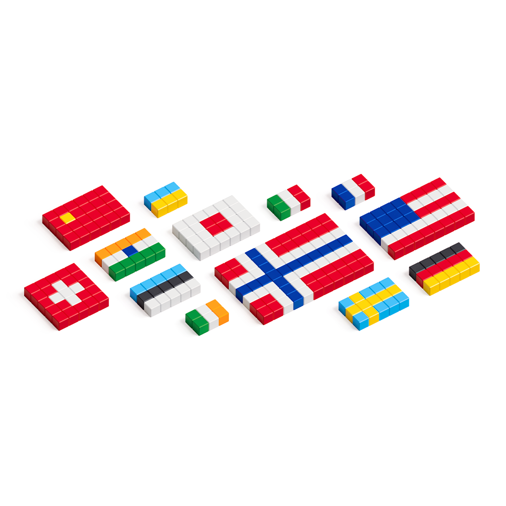 Pixio | Magnetische Blokken Story Series Flags 111 Stuks