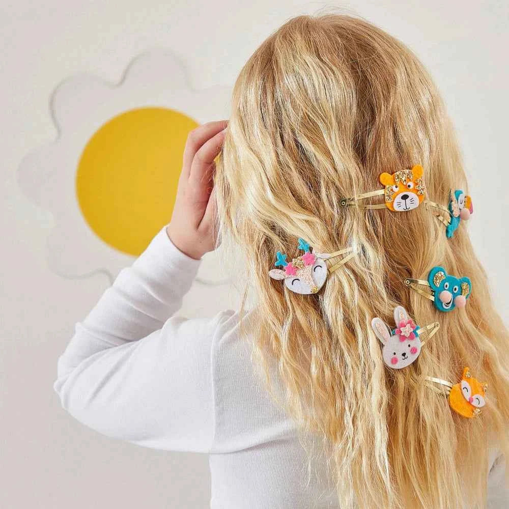 Janod | 6 Glitter Hair Pins with Animal Motifs to Make Yourself