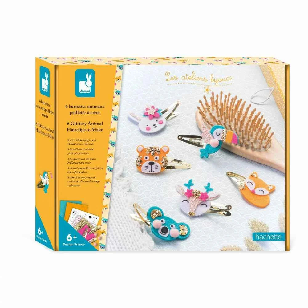 Janod | 6 Glittery Hair Pins With Animal Motifs to Make Your Own