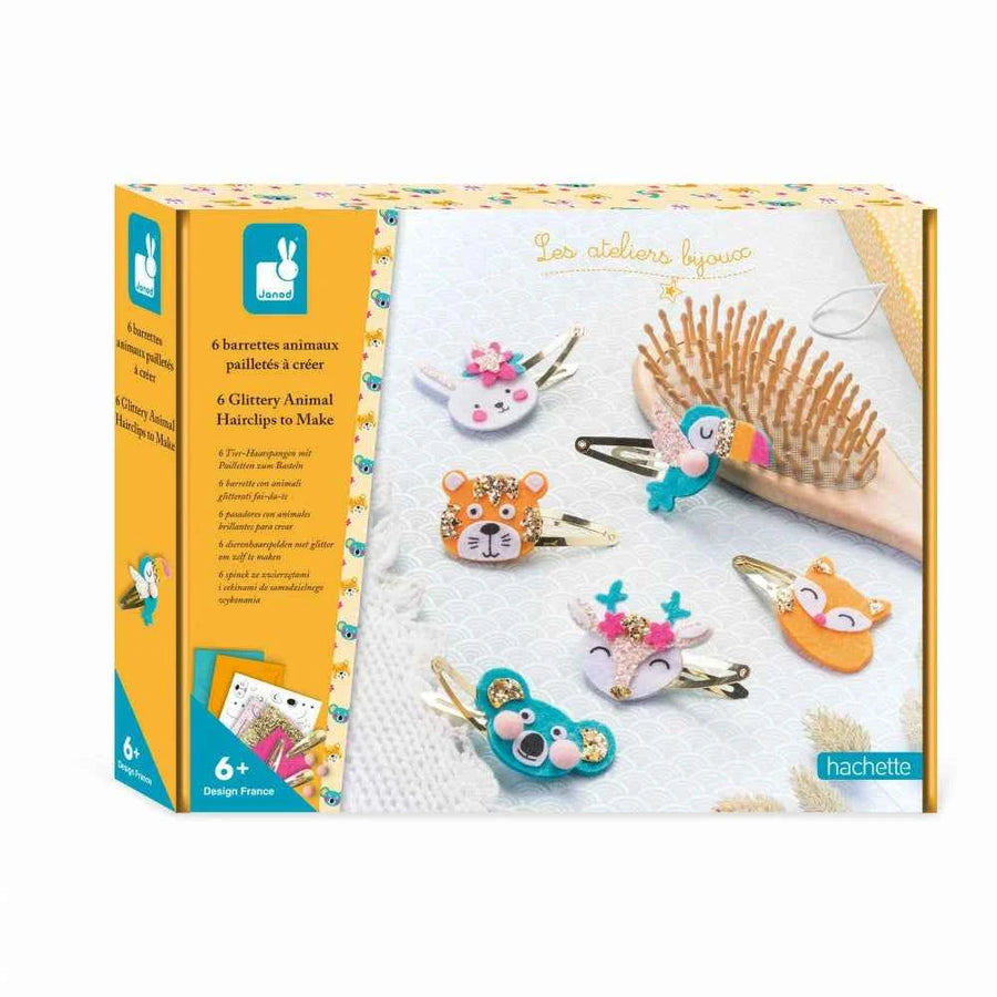 Janod | 6 Glittery Hair Pins With Animal Motifs to Make Your Own
