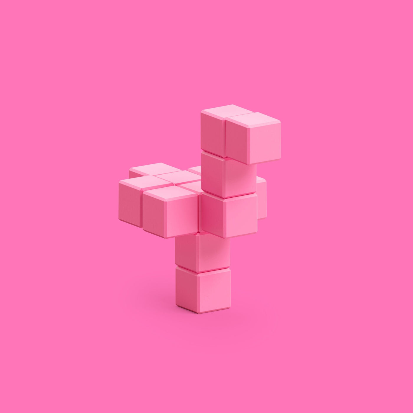 Pixio | Magnetische Blokken Color Series Pink Ostrich 13 Stuks