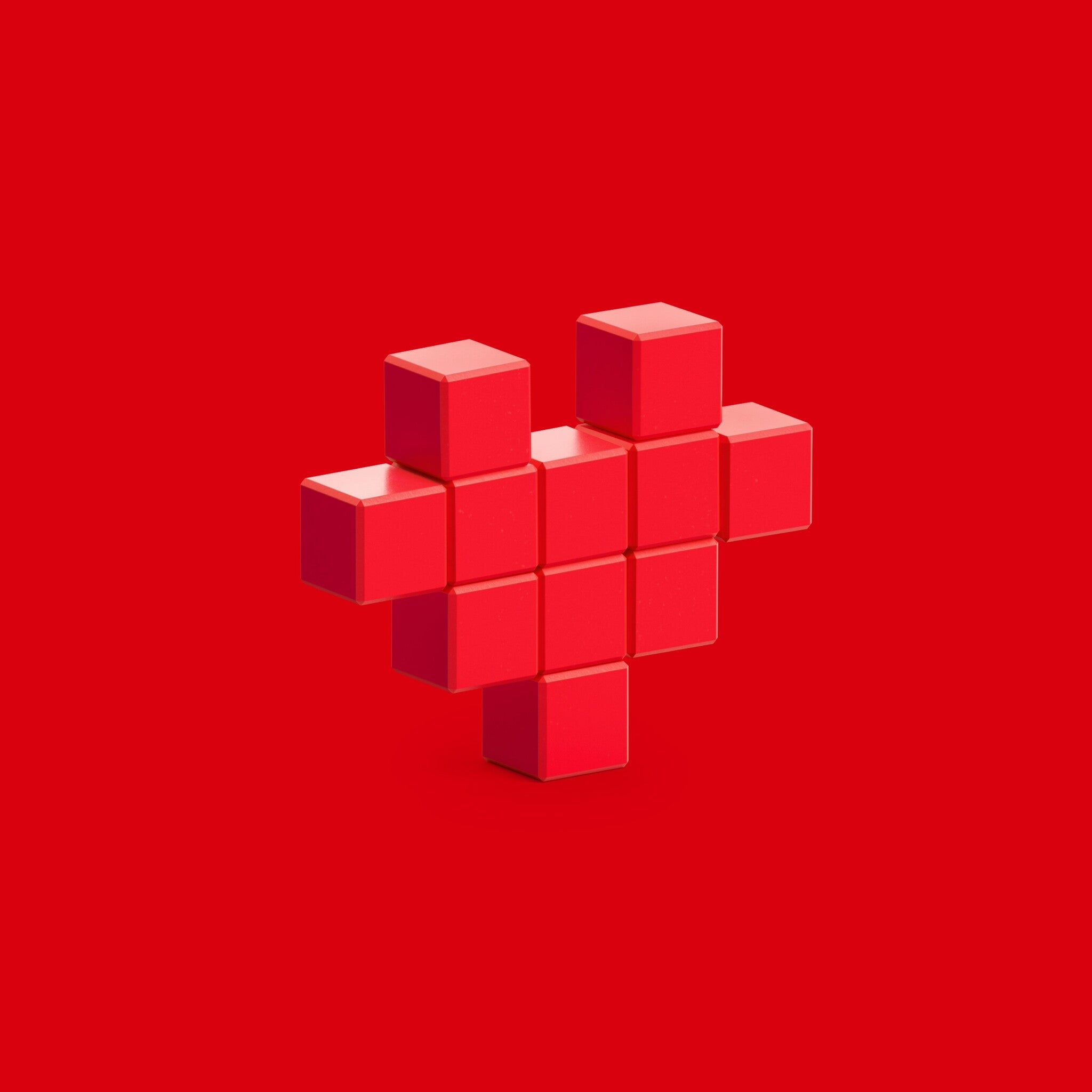 Pixio | Magnetische Blokken Color Series Red Heart 11 Stuks