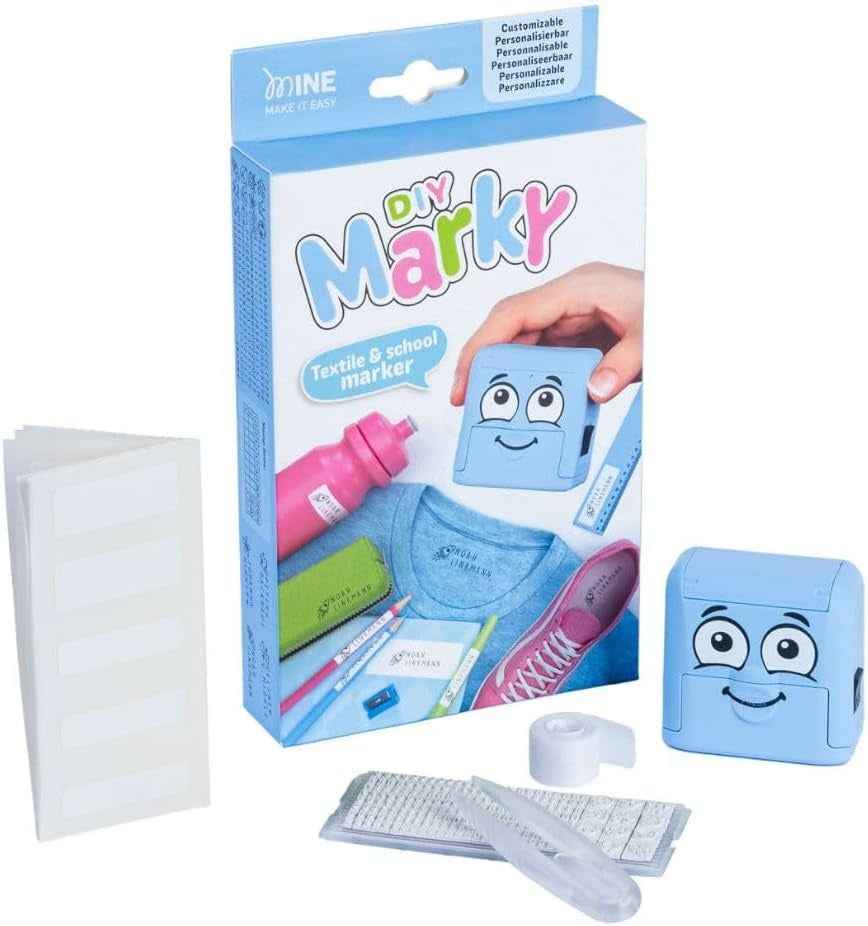 Marky DIY | Ink Stamp | Blue - 3 Lines