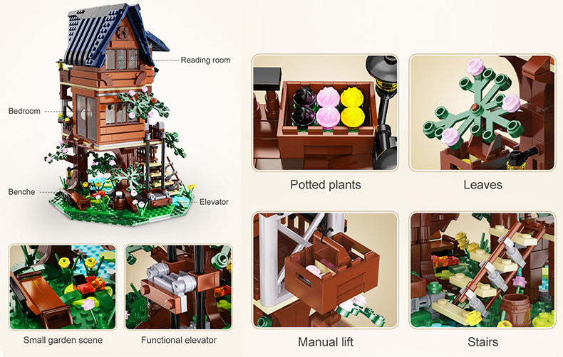 CaDA | Building Series - Four Seasons Story Tree House 1155 Stuks