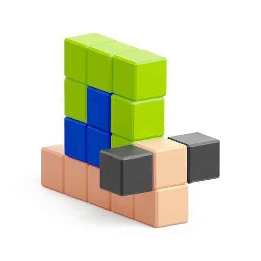 Pixio | Magnetic Blocks Story Series Man 24 Pieces