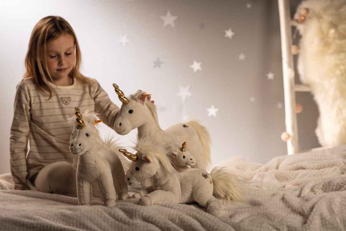 Steiff | Unica Einhorn 27 weiss stehend
