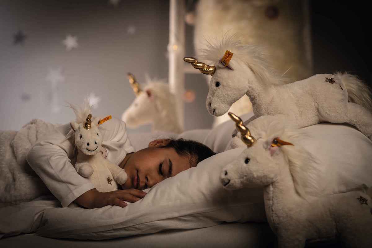 Steiff | Unica Einhorn 27 weiss stehend