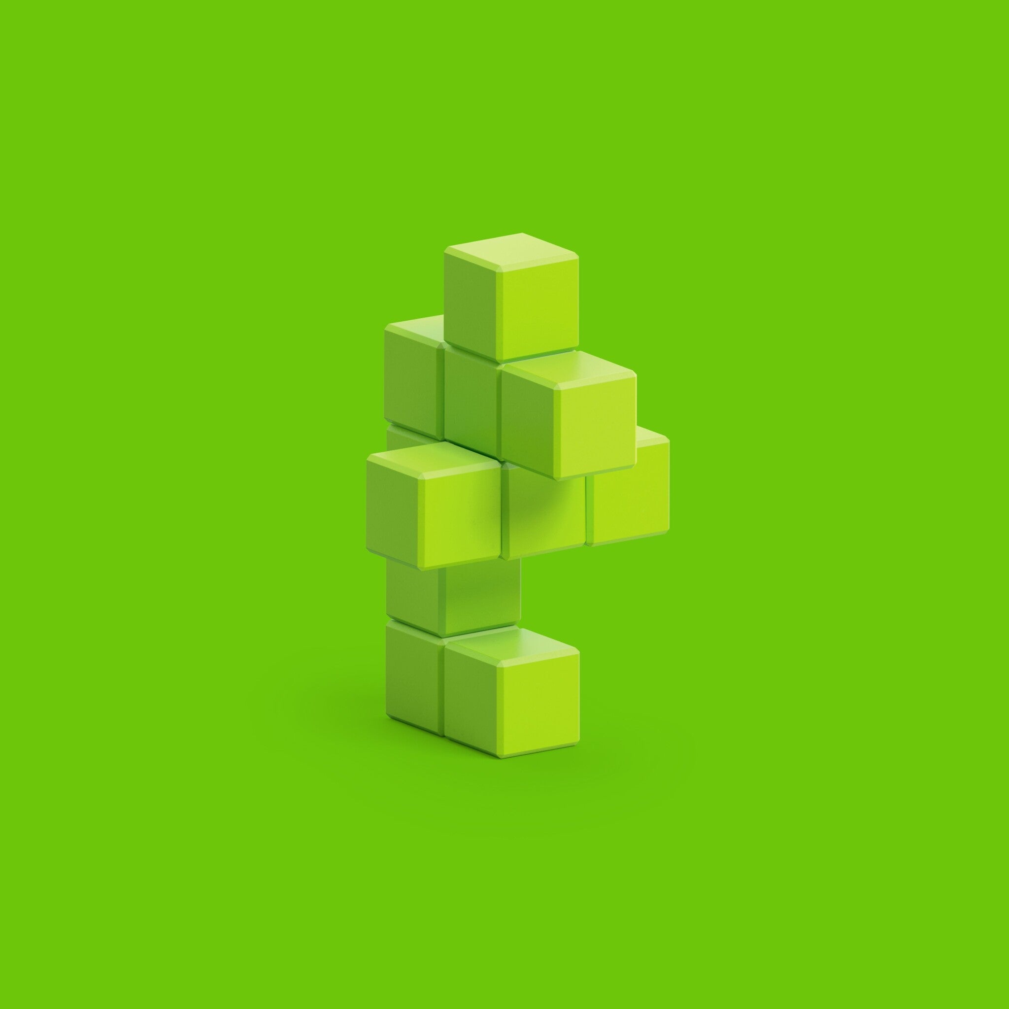 Pixio | Magnetische Blokken  Color Series Light Green Sea Horse 11 Stuks