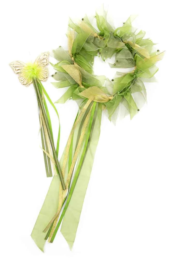 Little Adventures | Bloemen Kroon en Toverstof Pixie Tinkerbell (Maat3Y+)