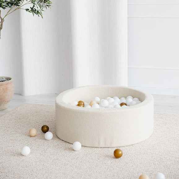 Moje | Bouclé Bubble Bath - Crème 90x30 cm + Balls