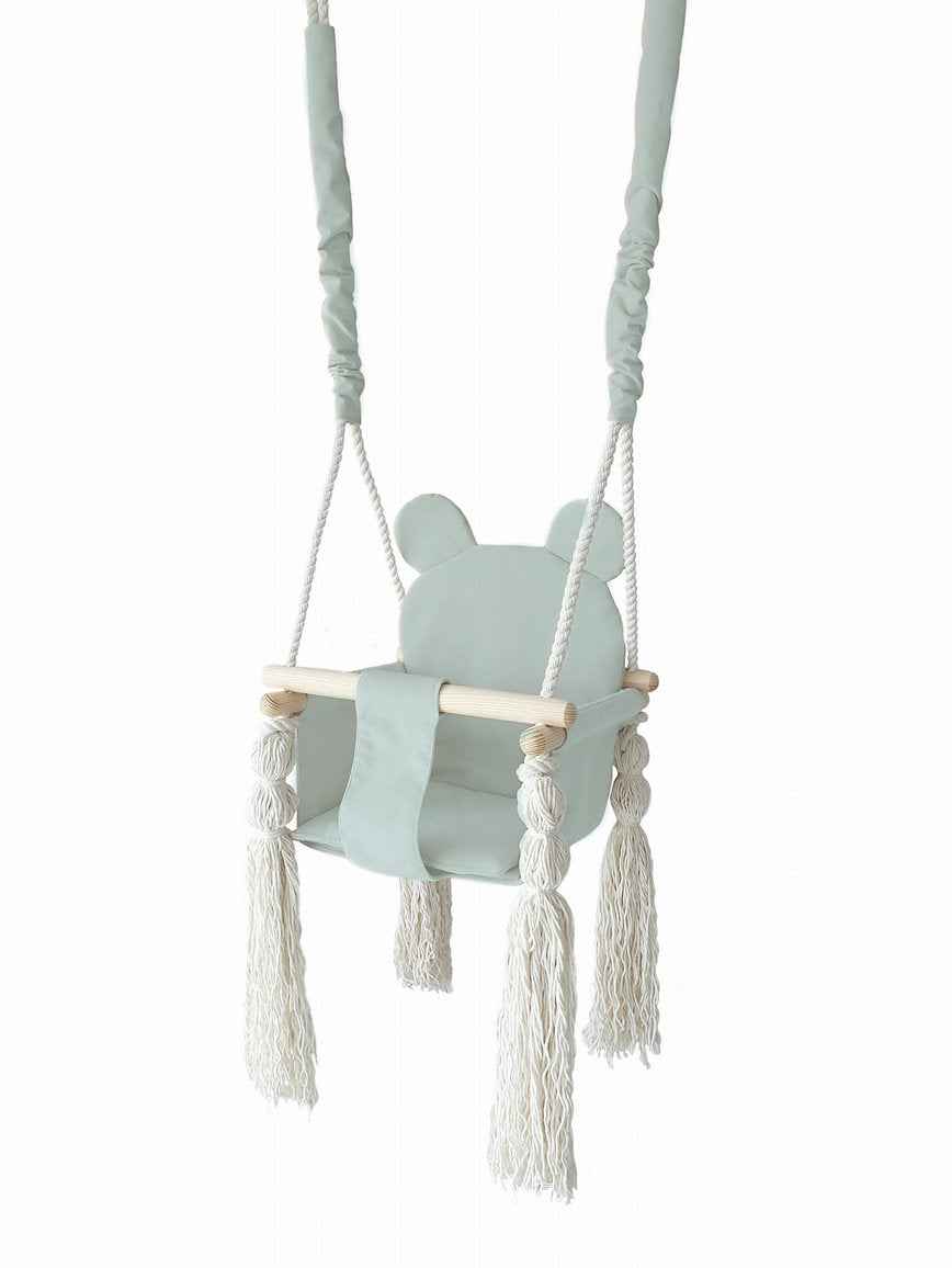 My | Baby Swing Teddy Bear - Mint + Rope Length