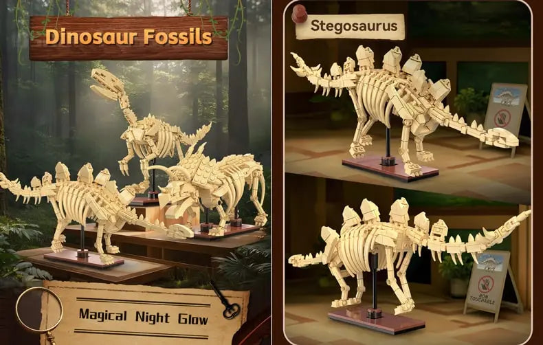 CaDA | Creative Series - Dinosaur Fossils Triceratops 272 Stuks