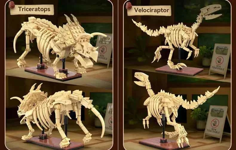 CaDA | Creative Series - Dinosaur Fossils Triceratops 272 Pieces