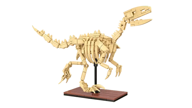 CaDA | Creative Series - Dinosaur Fossils Velociraptor 256 Pieces