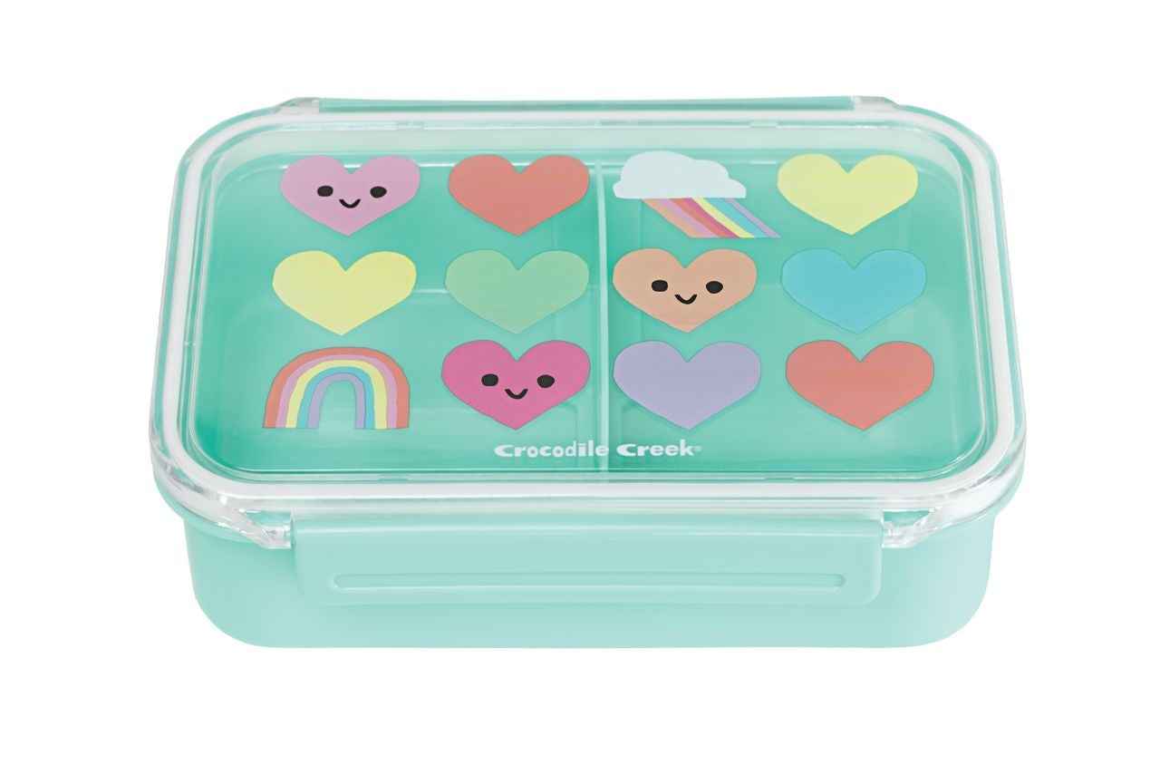 Crocodile Creek | Bento Lunch Box - Hearts & Rainbows