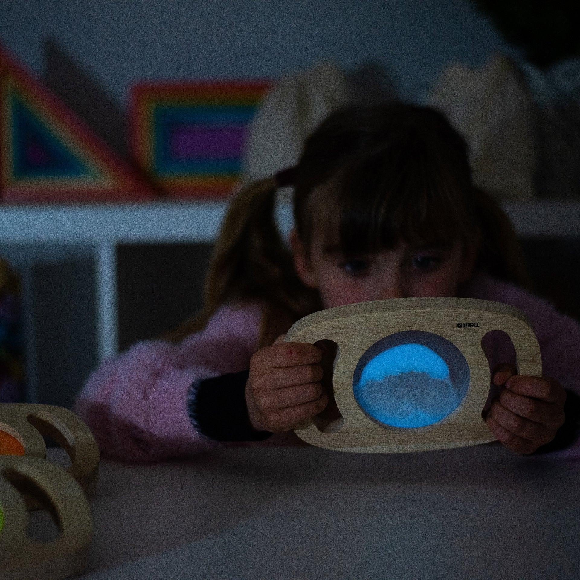 Tickit | Gemakkelijk vast te houden Glow-paneel Blauw