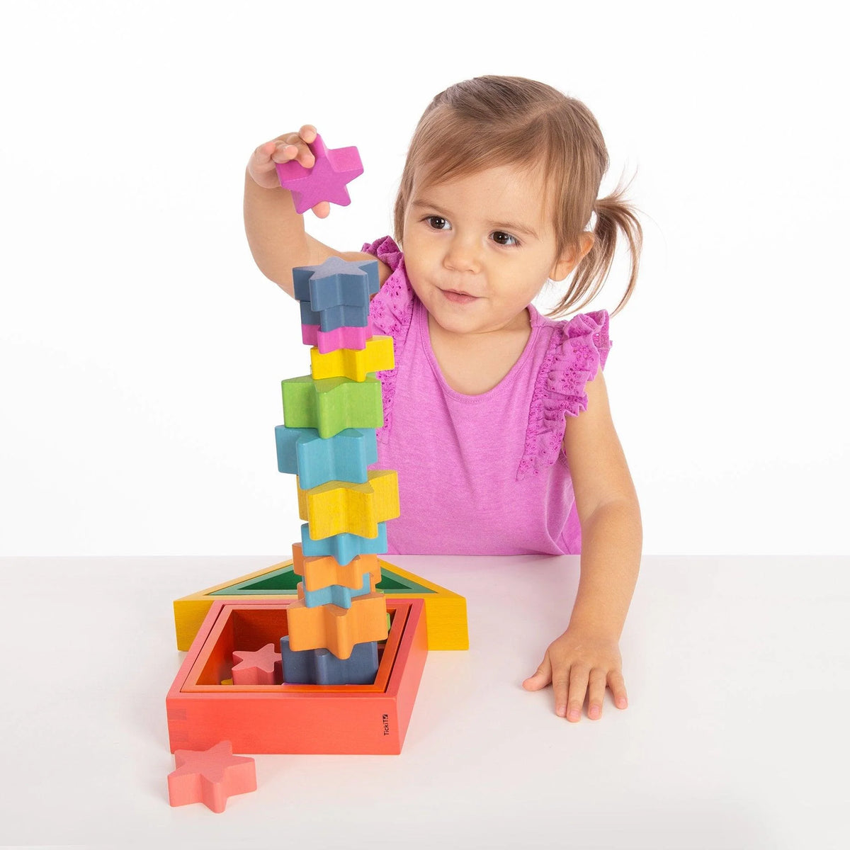 Tickit | regenboog houten sterren