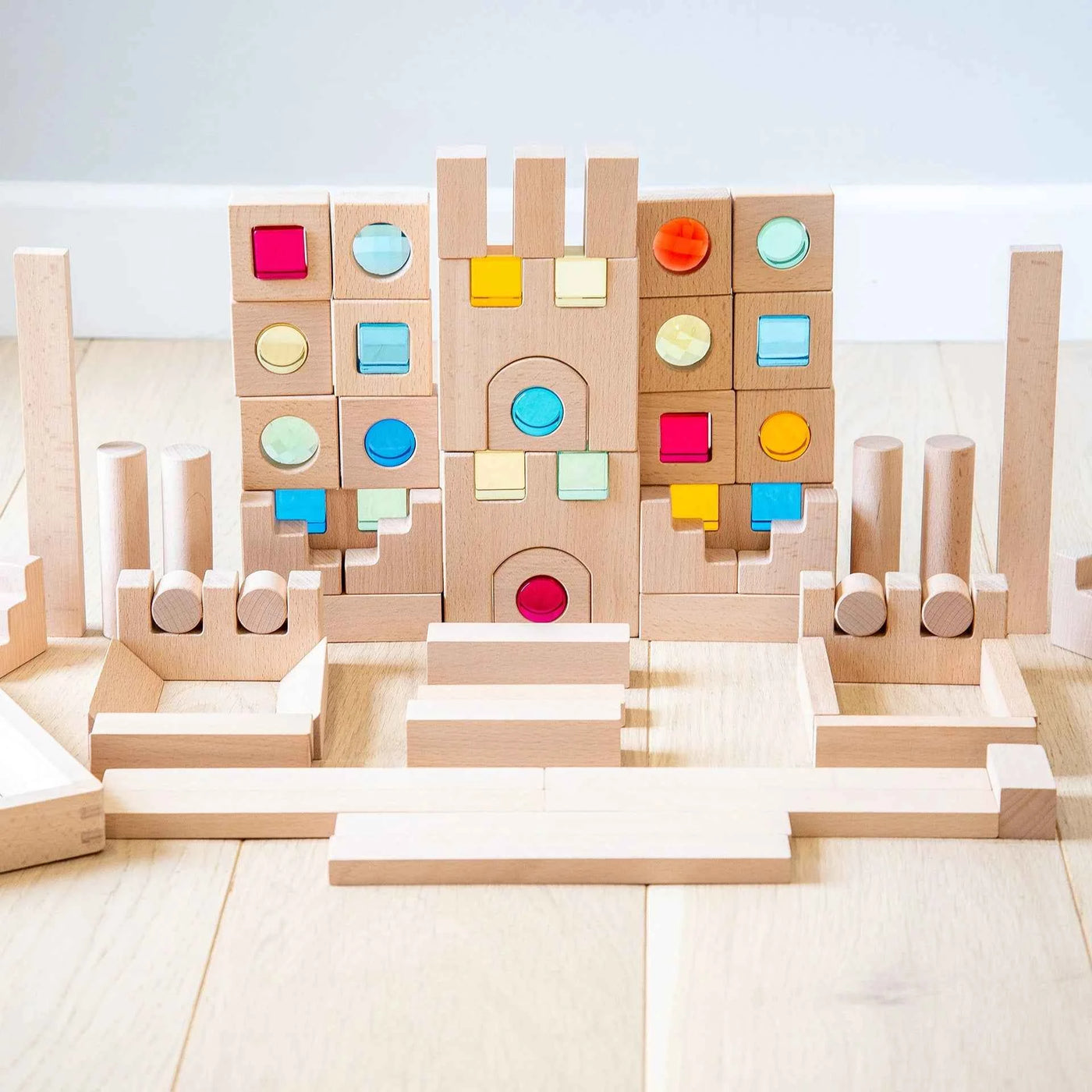 Tickit | Houten & Juwelen Bouw Blokken 82 Stuks