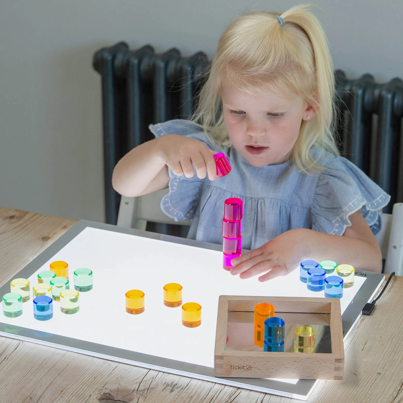 Tickit | edelsteen cirkel spiegeltray