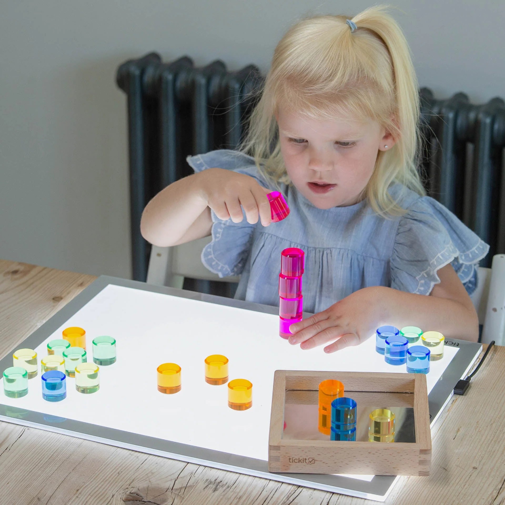 Tickit | edelsteen cirkel spiegeltray