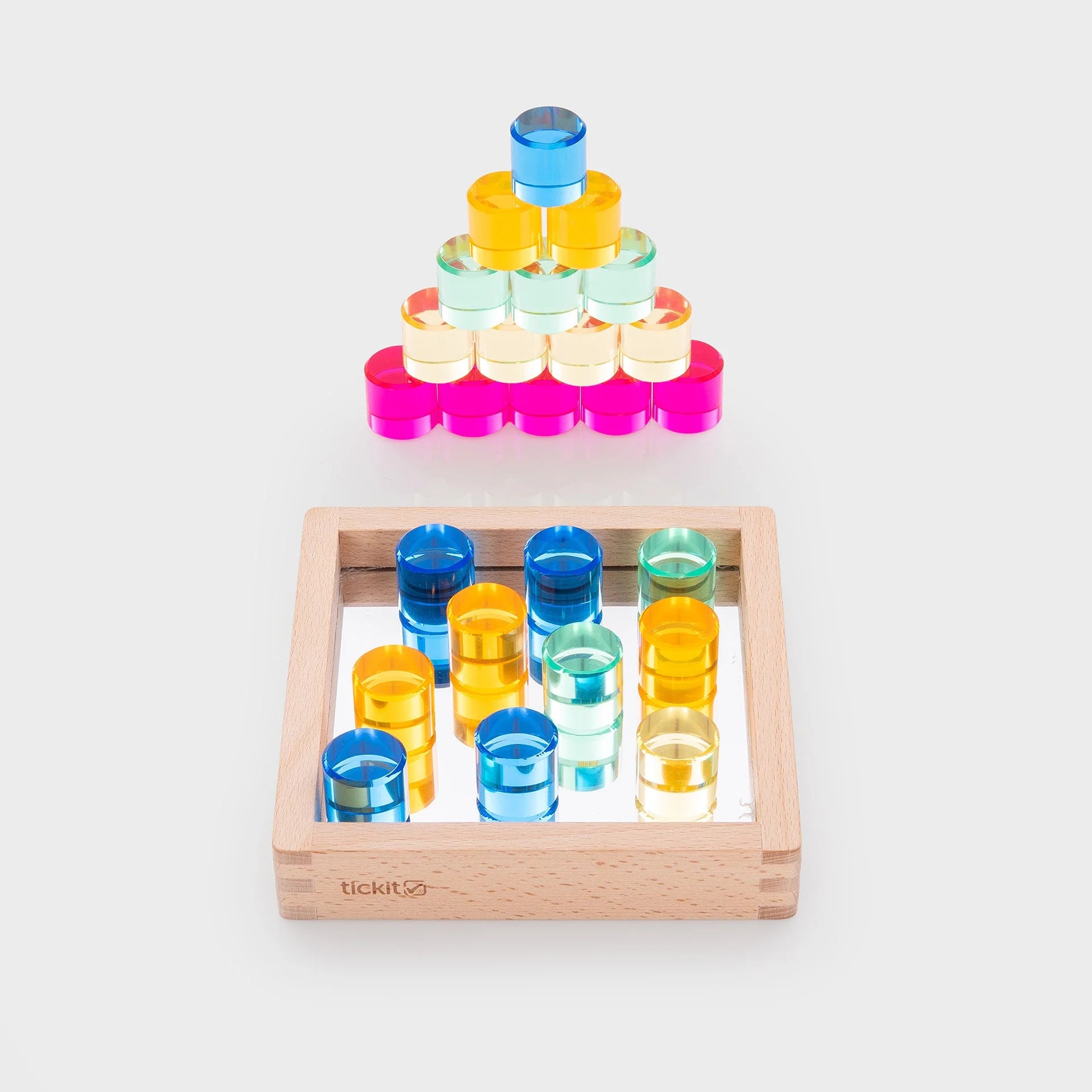 Tickit | edelsteen cirkel spiegeltray
