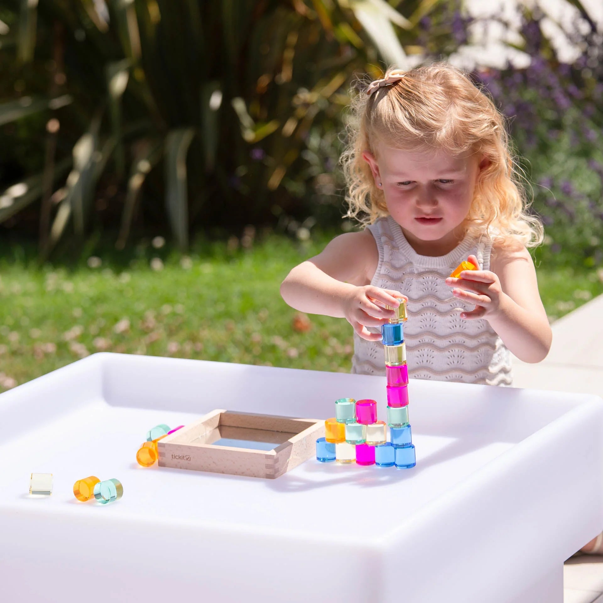 Tickit | edelsteen cirkel spiegeltray