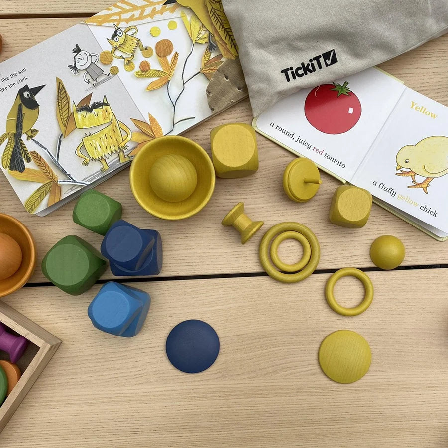 Tickit | regenboog houten kommen