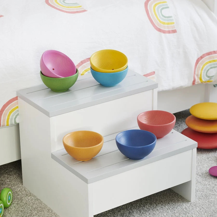 Tickit | regenboog houten kommen