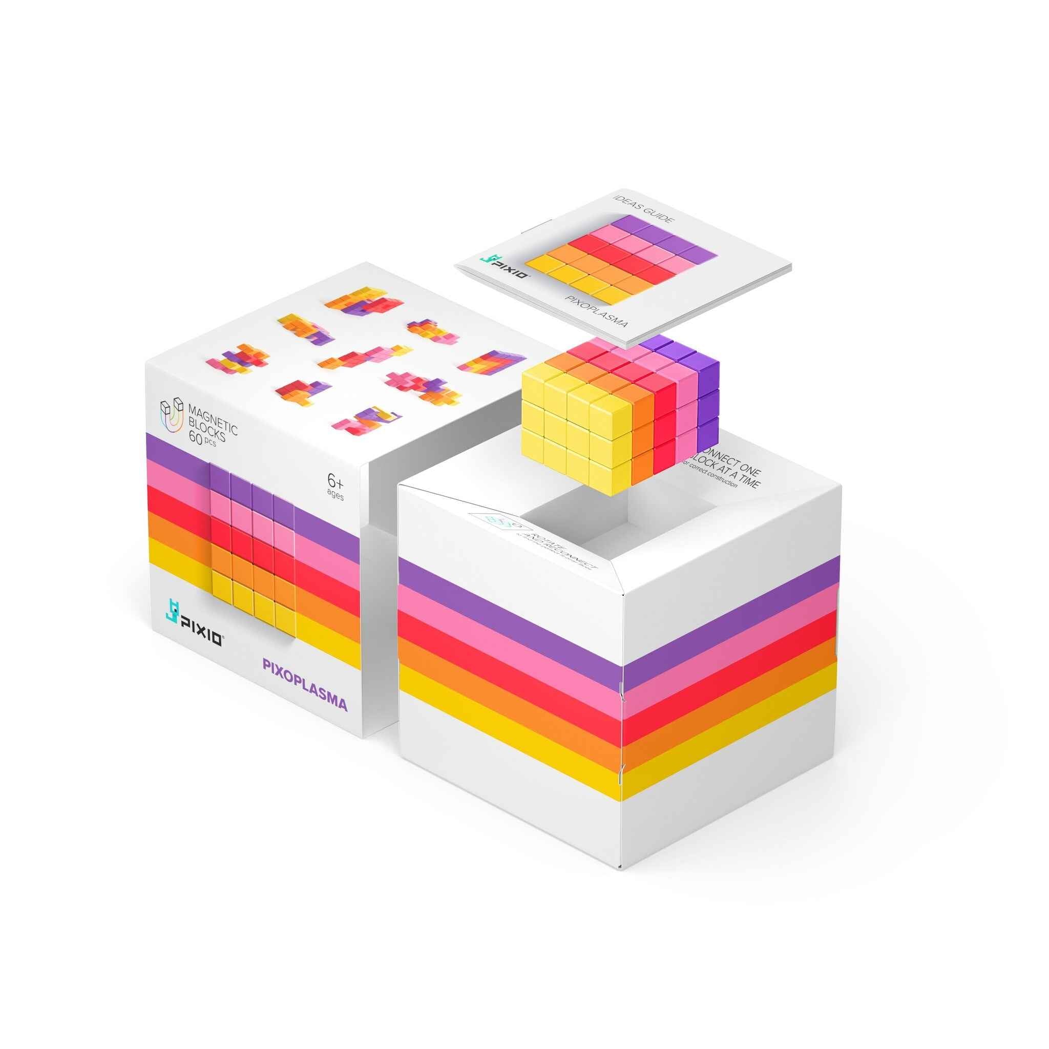 Pixio | Magnetische Blokken Abstract Series Pixoplasma 60  Stuks