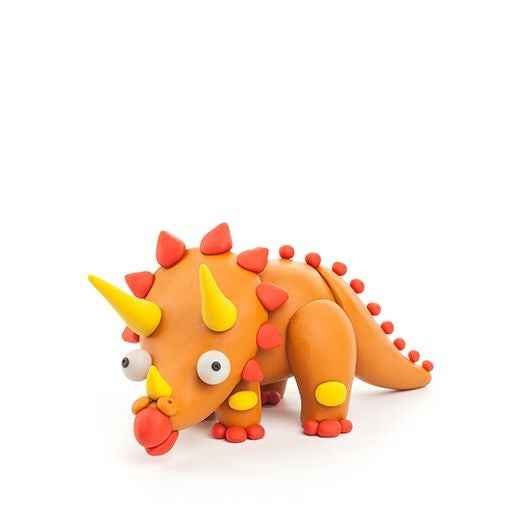 Hey Clay | Modeling Clay Dinosaurs - Triceratops