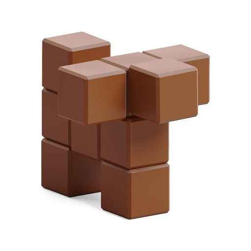 Pixio | Magnetic Blocks Color Series Brown Dog 10 Pieces