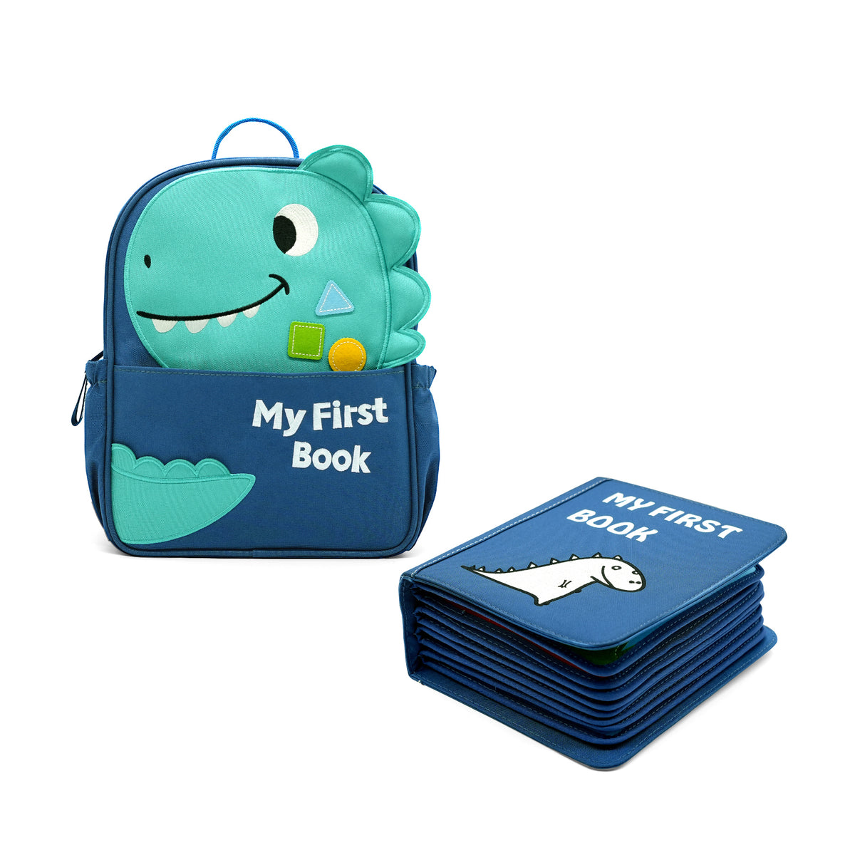 My First Book | geschenkset everyday life rugzak+boek blauw