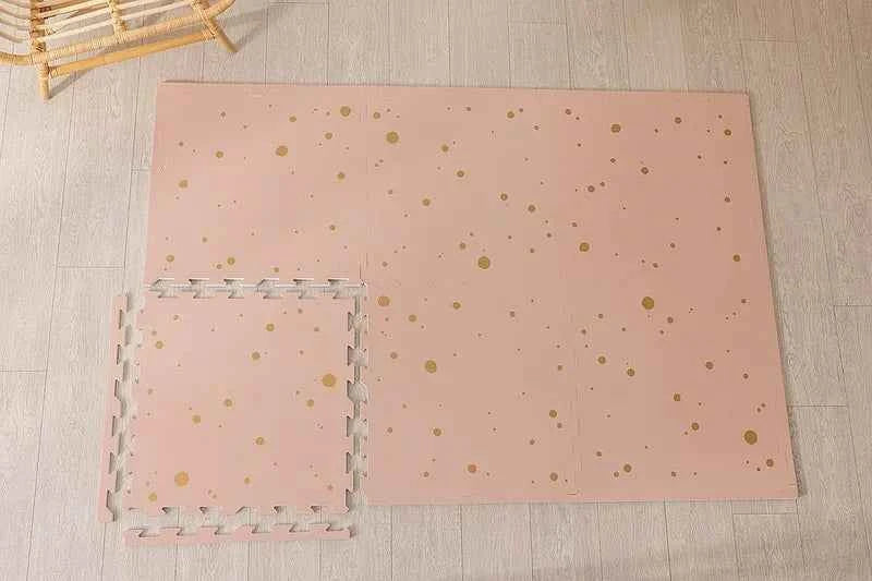 Nido Nido | Puzzelmat Stylisch Pink and Gold Confetti 6-Pack