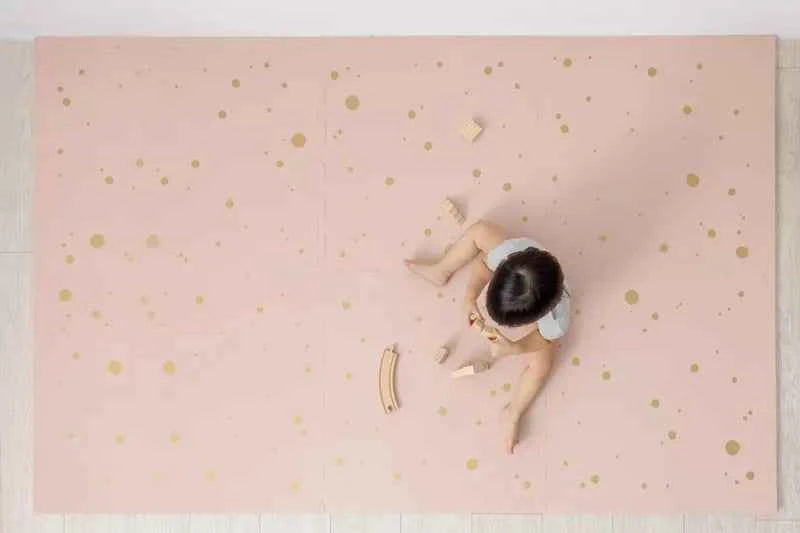 Nido Nido | Puzzelmat Stylisch Pink and Gold Confetti 6-Pack